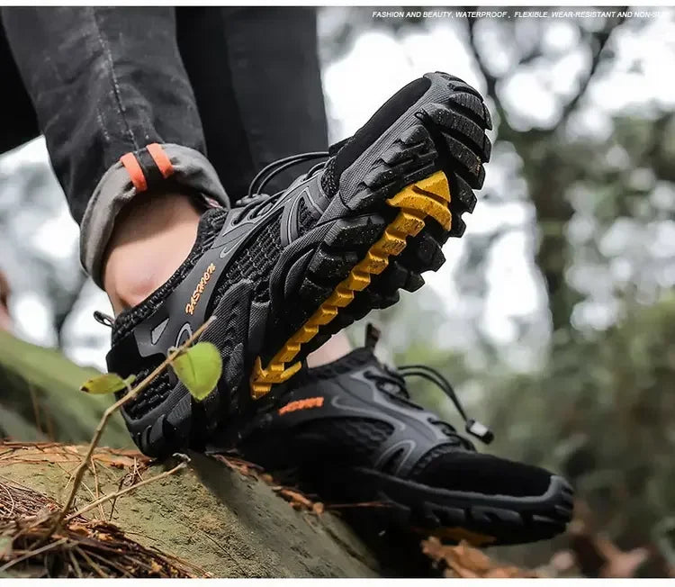 Zapatos resistentes al desgaste para Hombre, zapatillas de senderismo, Jogging, Trekking, rápido, al aire libre, Invierno, antideslizantes