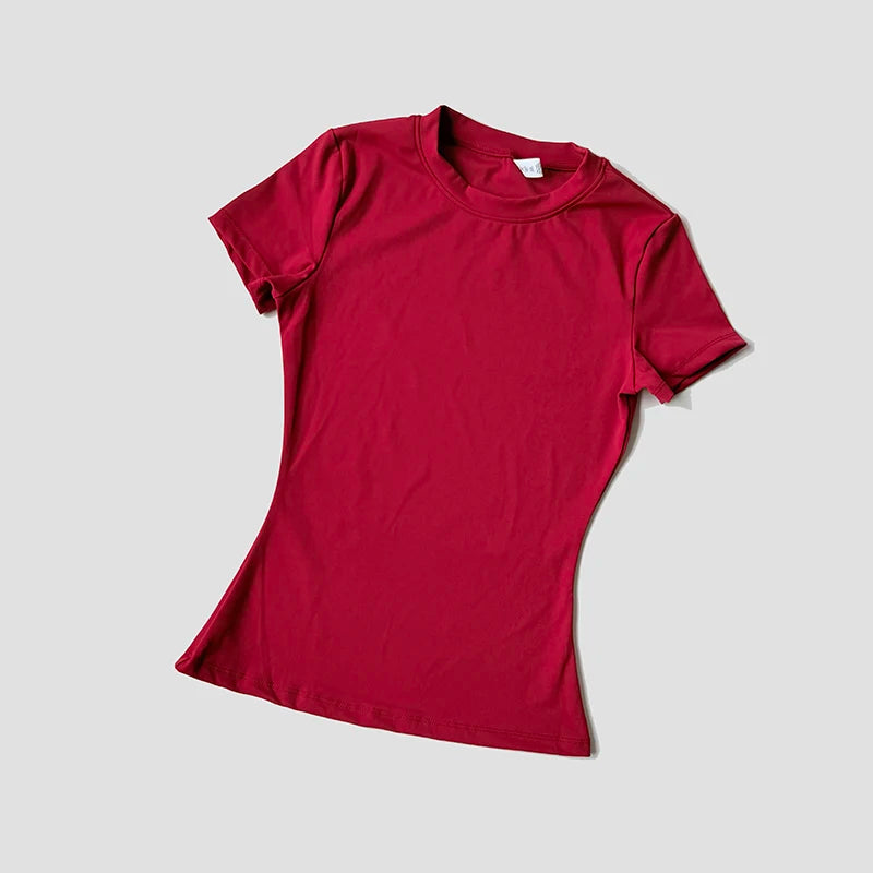 Camiseta Yoga Seamless Mujer – Manga Corta