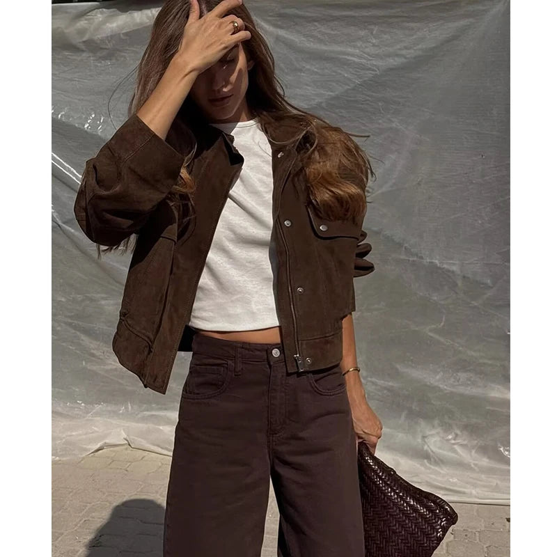 Chaquetas de Otoño para Mujer 2025, Nueva Moda, Bolsillos Grandes, Chaquetas Elegantes y Cálidas para Mujer, Estilo Urbano Chic, Abrigos para Estudiantes Jóvenes