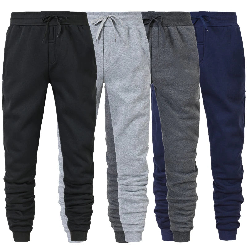 Pantalones deportivos informales a la moda para hombre, pantalones deportivos para gimnasio, pantalones de chándal para correr, pantalones largos para correr y entrenar