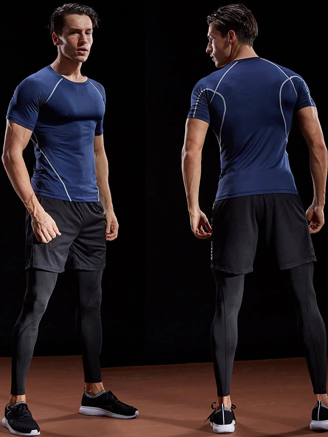 Camiseta de Compresión Hombre – Running, Gym & Fitness