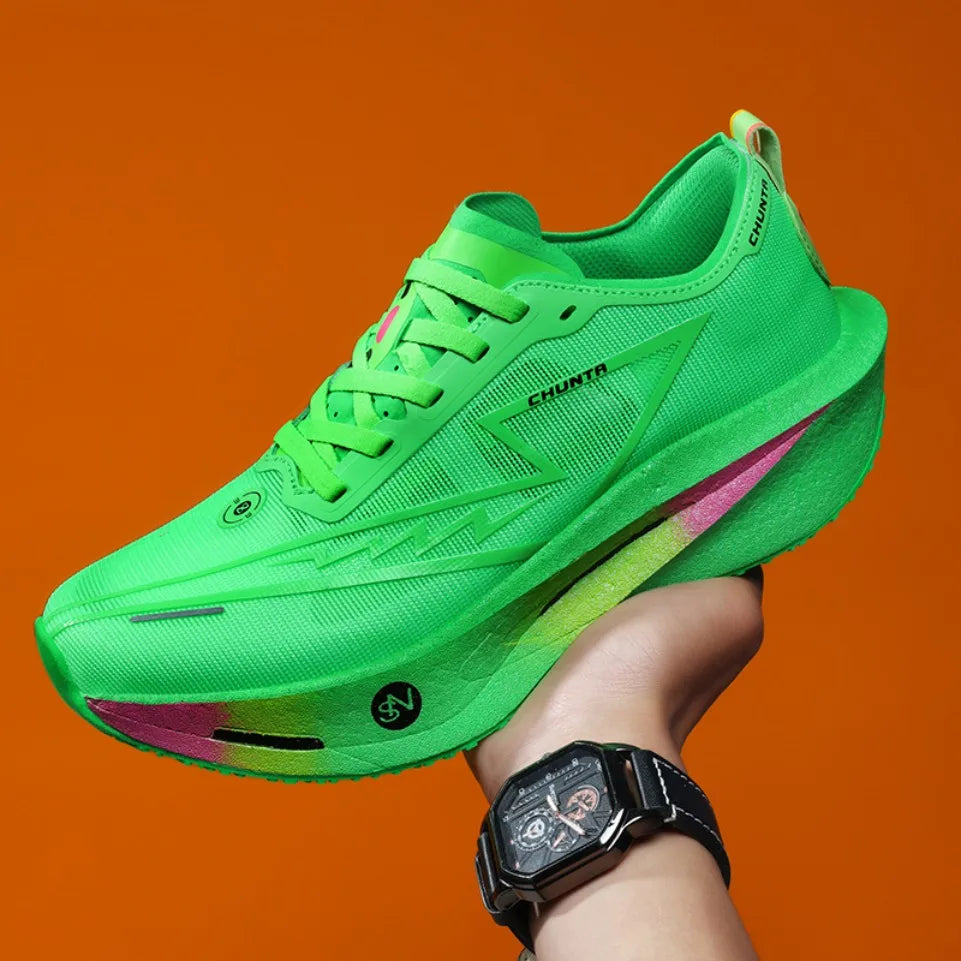 Zapatillas para correr especialidad tabla de carbono maratón hombres deportes transpirables ligeros mujeres cómodas zapatillas deportivas