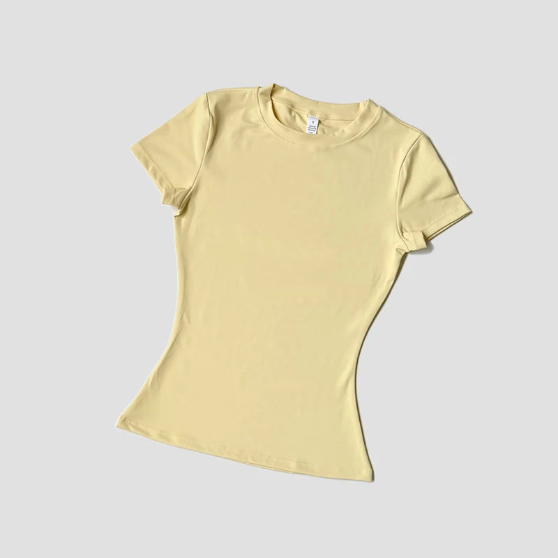 Camiseta Yoga Seamless Mujer – Manga Corta