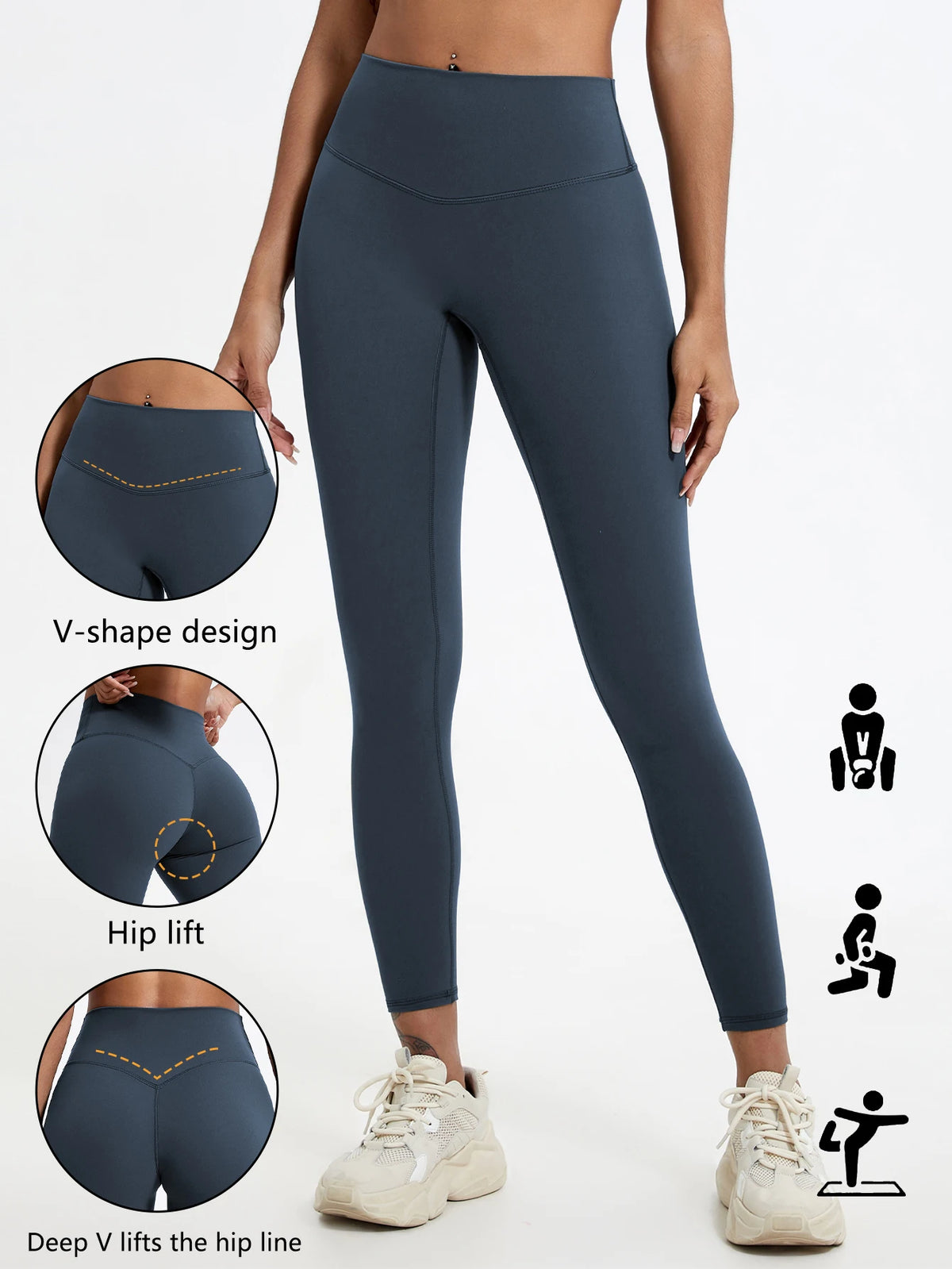 Leggings Deportivos Hearuisavy de Verano, Súper Suaves, de Cintura Alta, para Gimnasio, Yoga, Correr, Entrenamiento, con Efecto Push-Up, para Mujer
