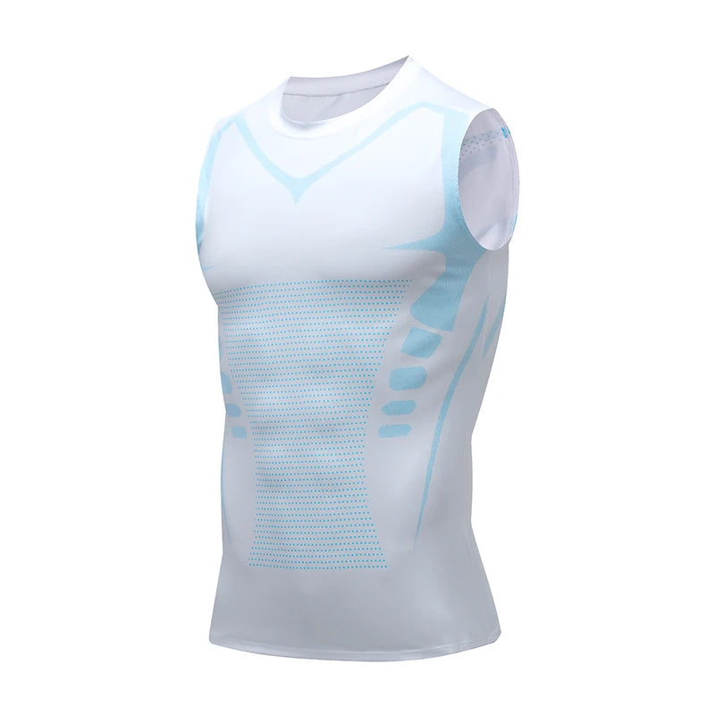 Camiseta de Compresión sin Mangas para Hombre, Ropa Deportiva de Secado Rápido con Estampado, Chaleco Deportivo Masculino para Fitness, Culturismo y Entrenamiento Muscular
