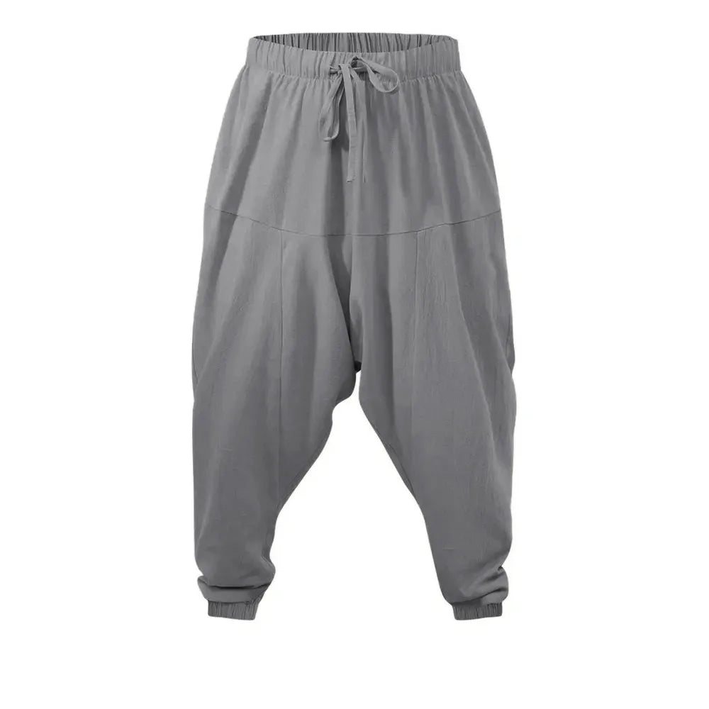 Pantalón Harem Lino – Holgado Transpirable Running