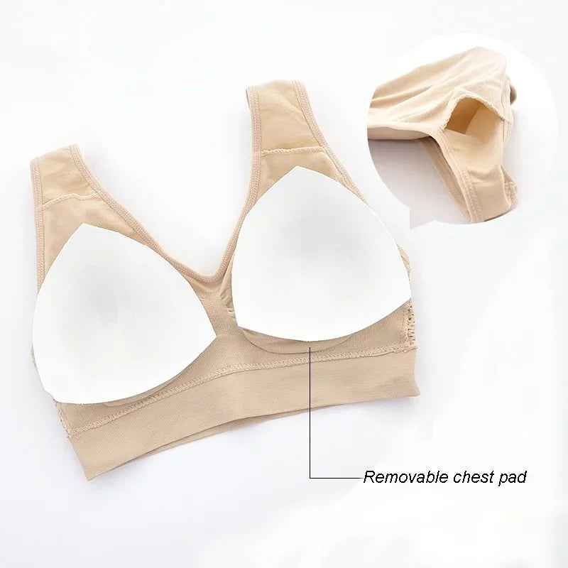 Chaleco deportivo transpirable para mujer, sujetador absorbente para el sudor, almohadilla a prueba de golpes, Top deportivo para pista y campo, gimnasio, correr, Fitness