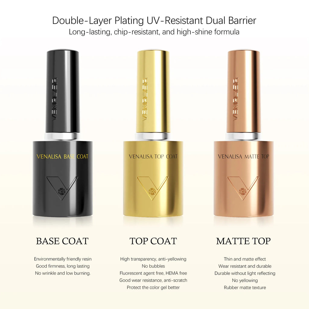 Esmalte de Uñas Gel – Base y Top Coat