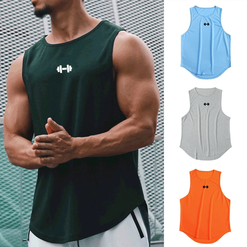 Camiseta sin Mangas para Hombre | Gimnasio, Running y Verano