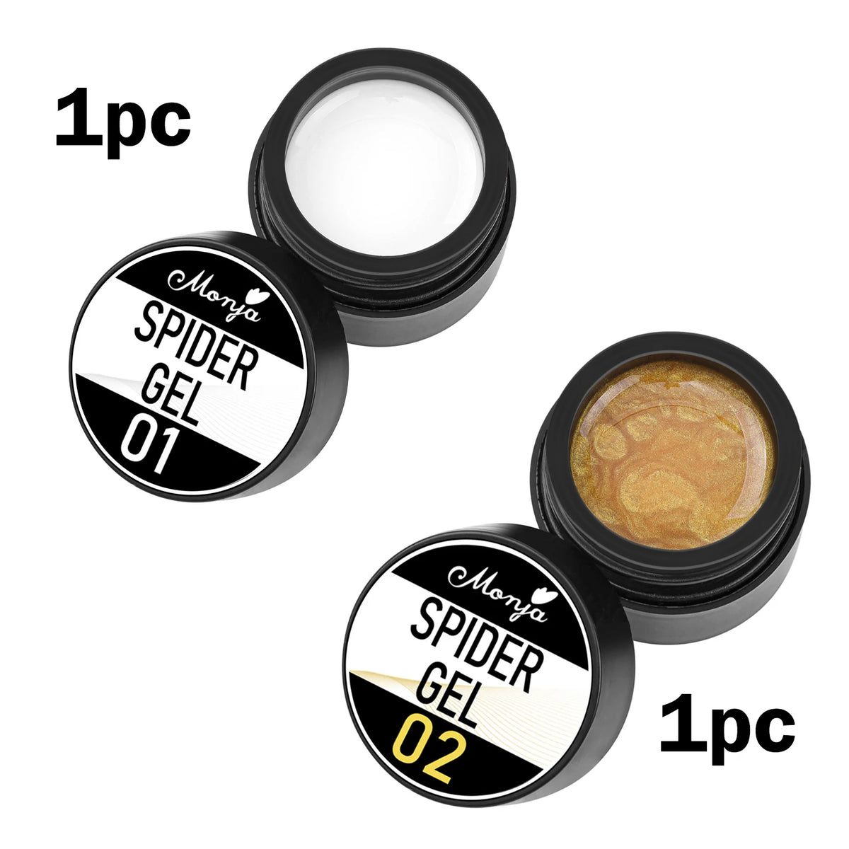 Esmalte de Gel Elástico para Decoración de Uñas, para Tallar y Pintar Diseños, 4 Colores