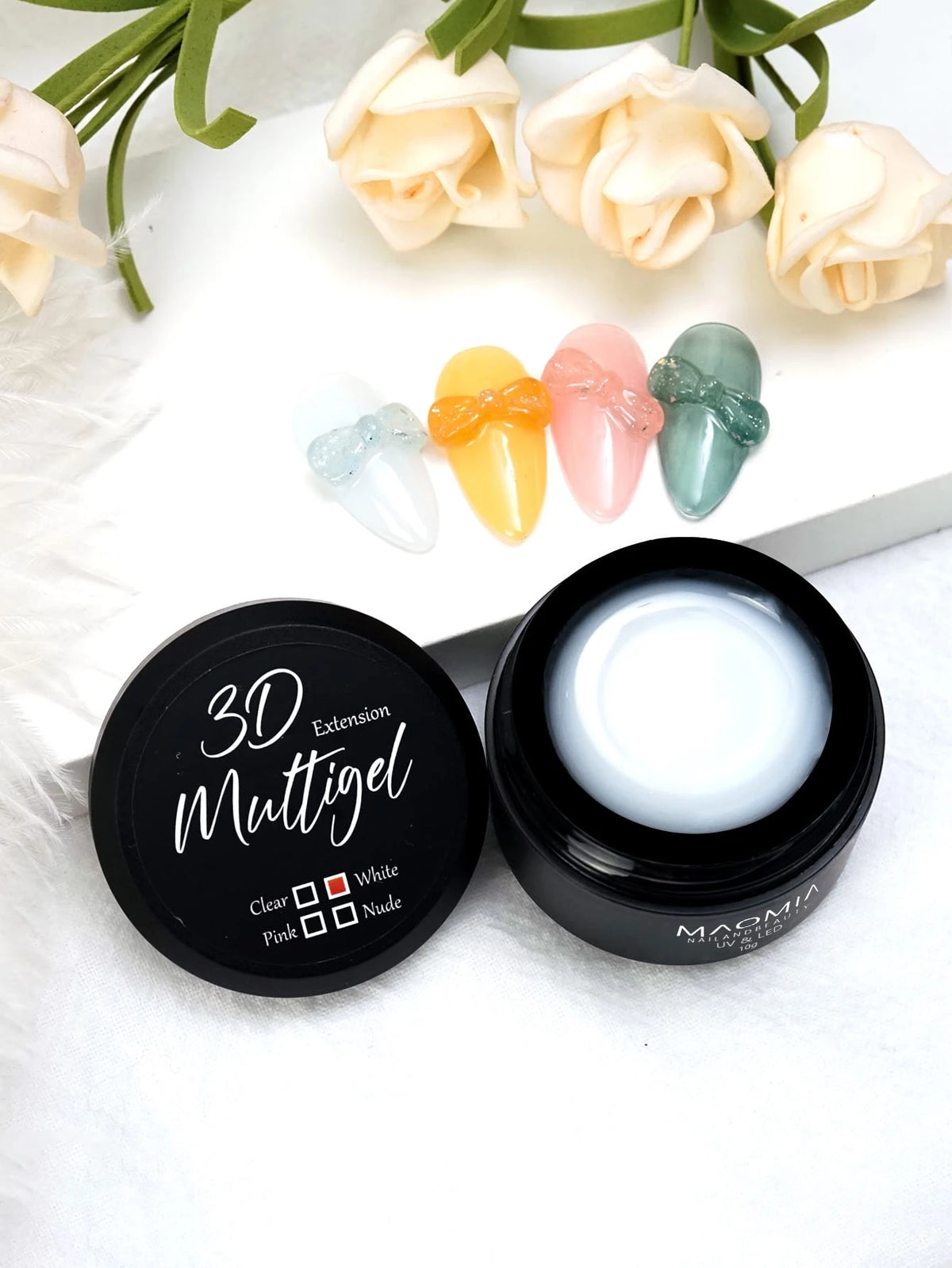 Maomia-esmalte de Gel tallado para uñas, extensión de manos antiadherente, multigel 3D, modelado 5D, moldeador estereoscópico sólido