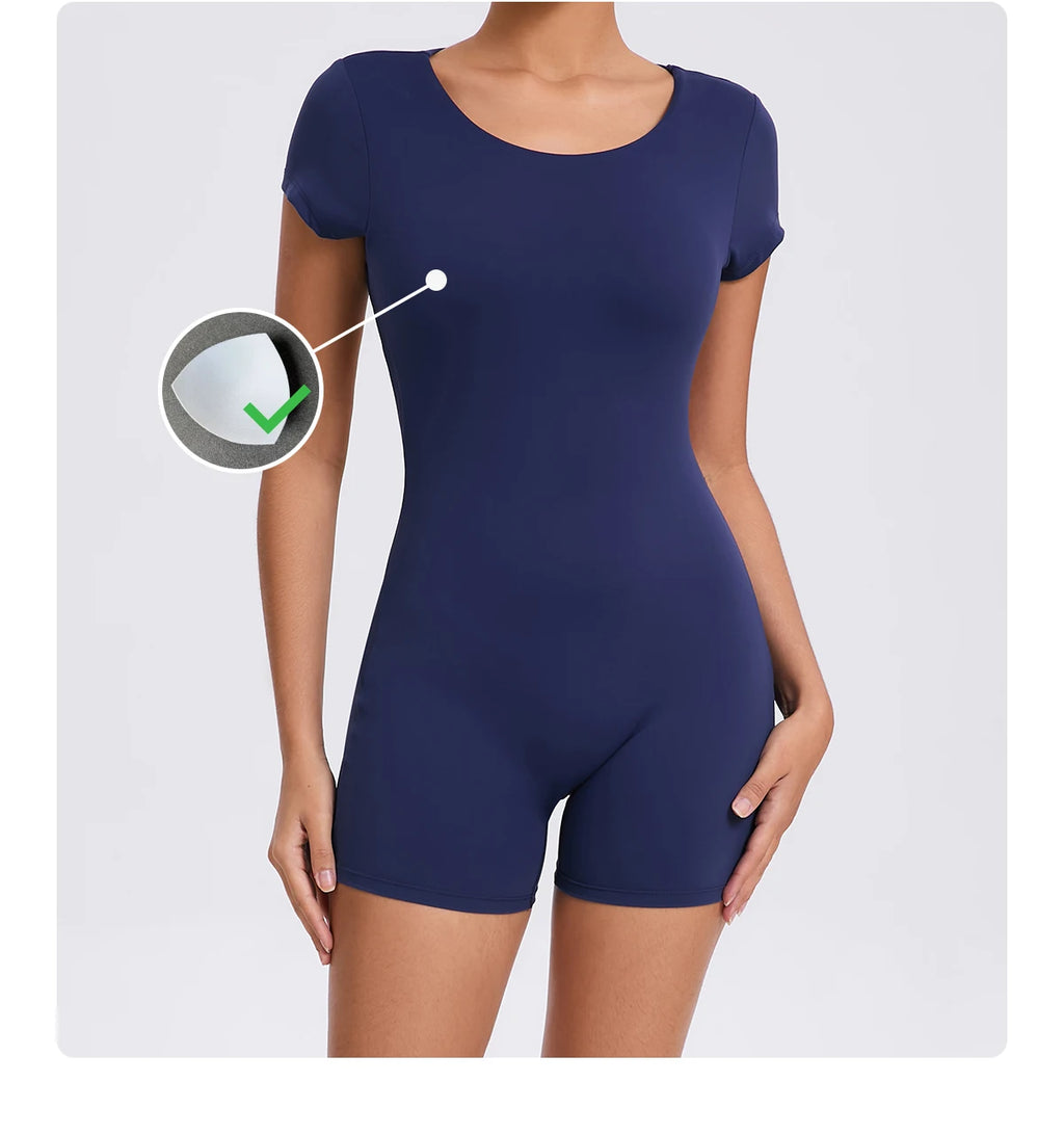 Mono deportivo, conjunto deportivo para mujer, ropa deportiva con relleno, monos deportivos, conjunto de gimnasio 2025, traje de mujer para Fitness, ropa de Yoga