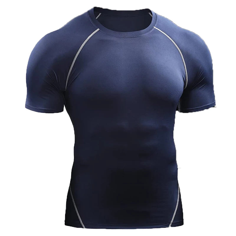 Camiseta de Compresión Hombre – Running, Gym & Fitness