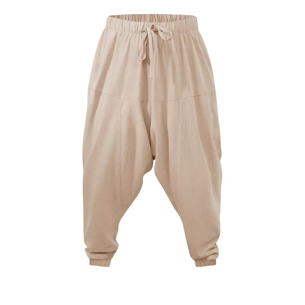 Pantalón Harem Lino – Holgado Transpirable Running