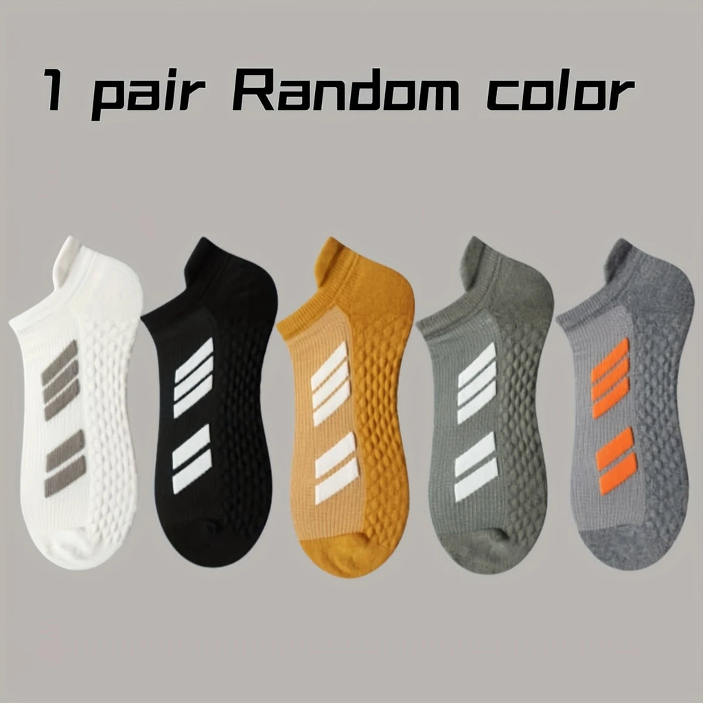 Calcetines Deportivos para Hombre y Mujer, Talla Grande, Diseño a Rayas, Primavera Verano, Calcetines Finos para Correr, Transpirables, Calcetines para Fitness y Senderismo