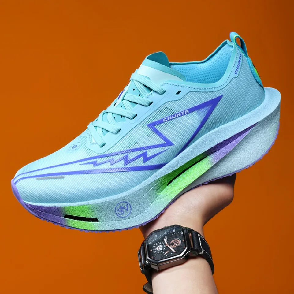 Zapatillas para correr especialidad tabla de carbono maratón hombres deportes transpirables ligeros mujeres cómodas zapatillas deportivas