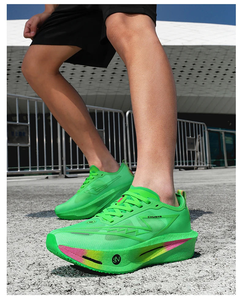 Zapatillas para Correr con Placa de Carbono, Especializadas para Maratón, Deportivas, Transpirables, Ligeras, Cómodas, Antideslizantes, para Hombre y Mujer