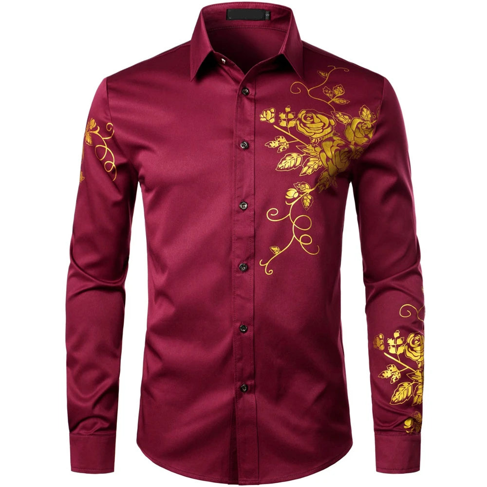Camisas de manga larga para hombre, camisas informales, ropa elegante a la moda para hombre, ropa de moda para hombre, mangas largas estampadas de gran tamaño 2024