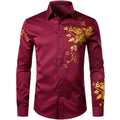 Camisas de manga larga para hombre, camisas informales, ropa elegante a la moda para hombre, ropa de moda para hombre, mangas largas estampadas de gran tamaño 2024