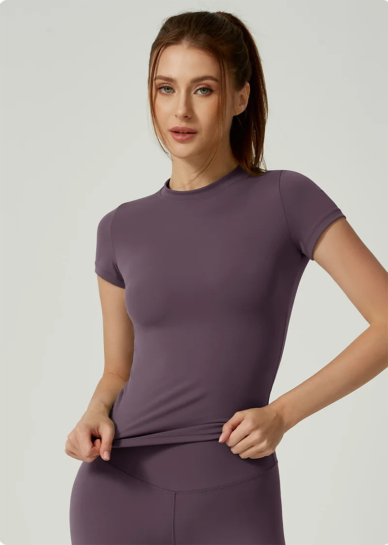 Camiseta Yoga Seamless Mujer – Manga Corta