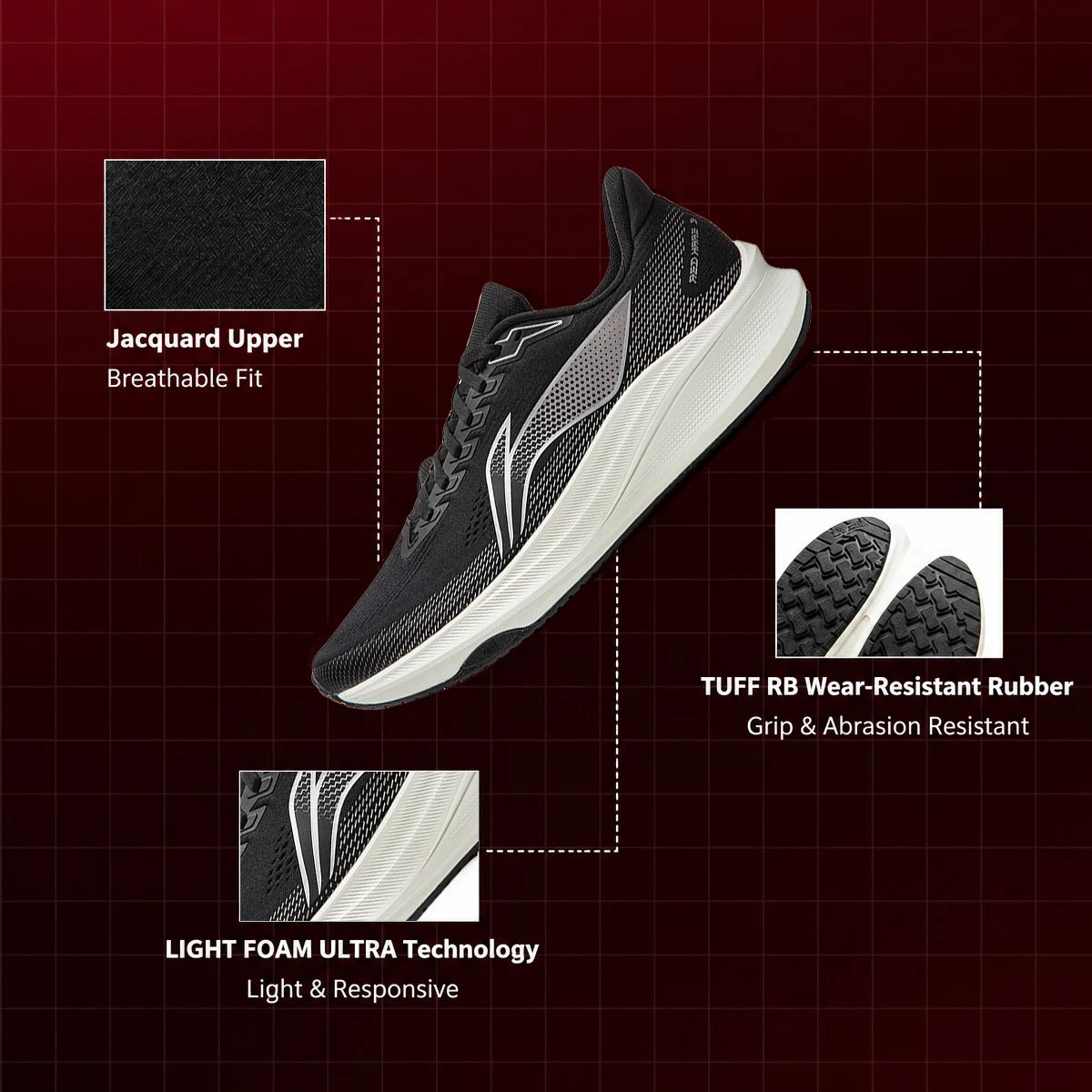 Zapatillas de Running Li-Ning Red Hare 9 | Ligeras y Transpirables