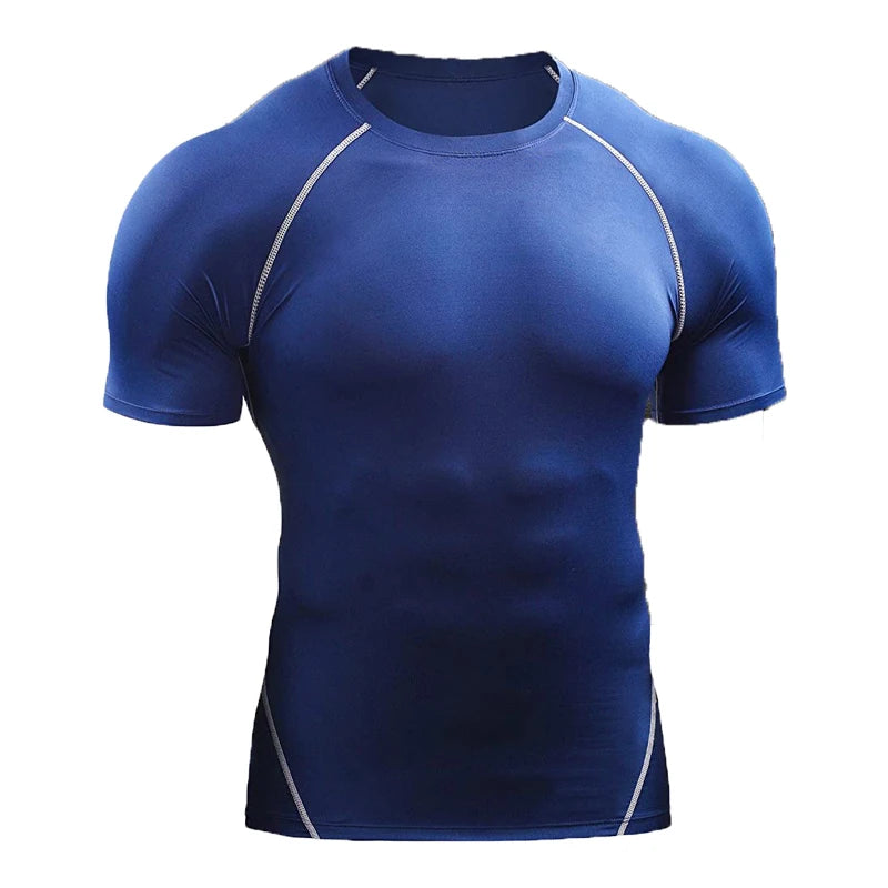 Camiseta de Compresión Hombre – Running, Gym & Fitness