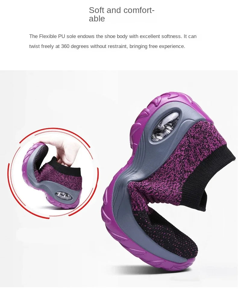 Zapatillas de deporte para mujer, moda de verano, zapatos deportivos informales negros, malla transpirable, ligero, cojín de aire, calzado antideslizante para correr