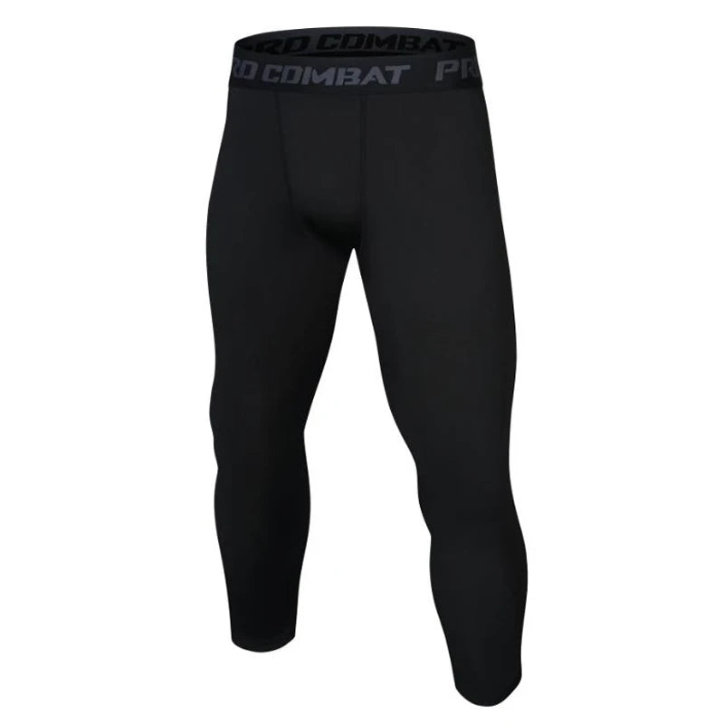 Leggings deportivos para hombre, pantalones cortos, secado rápido, elásticos, para fitness, correr, atletismo, entrenamiento de baloncesto, compresión