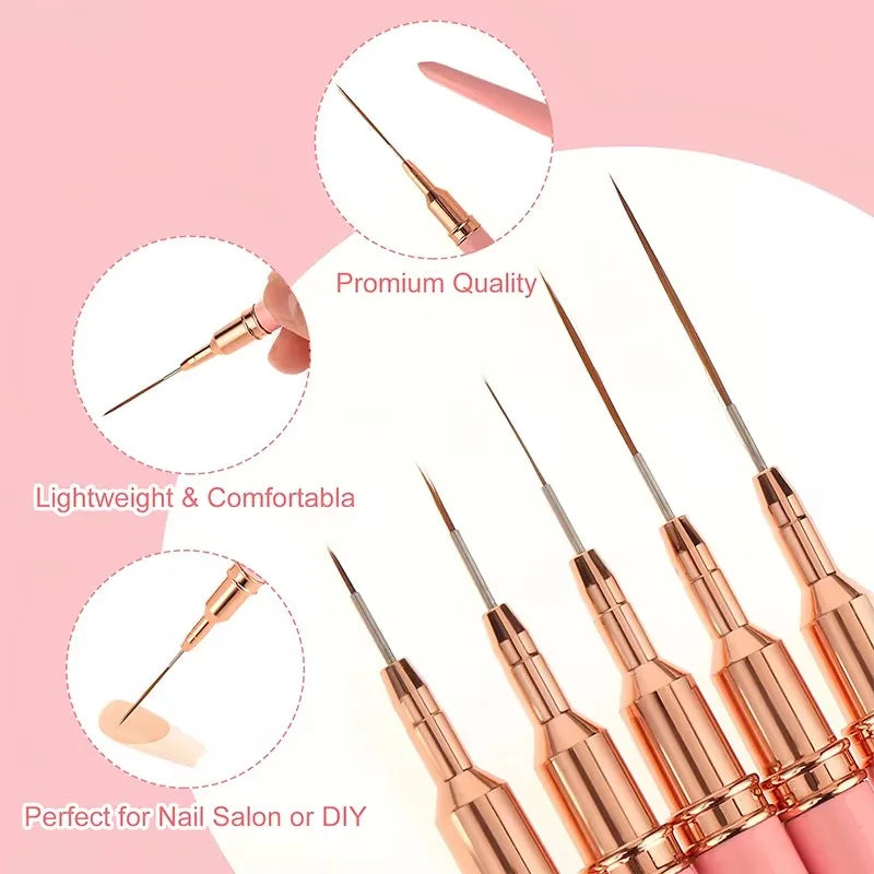 Pinceles para Nail Art – Set de 5