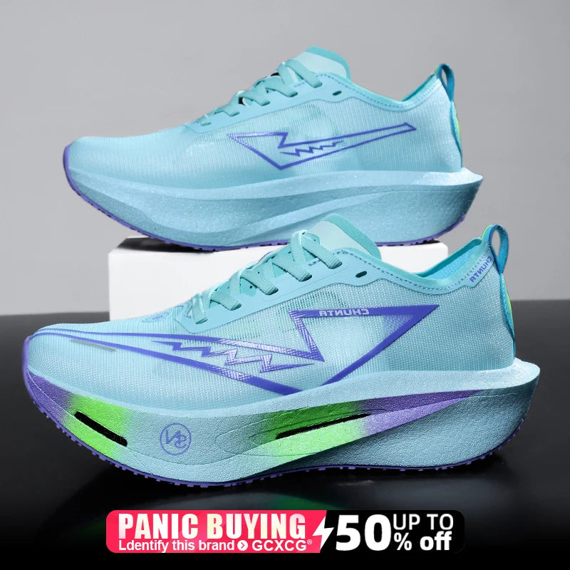 Zapatillas para Correr con Placa de Carbono, Especializadas para Maratón, Deportivas, Transpirables, Ligeras, Cómodas, Antideslizantes, para Hombre y Mujer