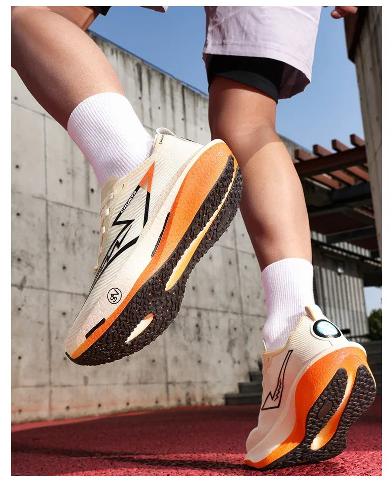 Zapatillas para correr especialidad tabla de carbono maratón hombres deportes transpirables ligeros mujeres cómodas zapatillas deportivas
