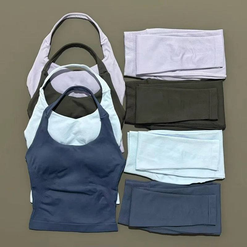 Conjunto Fitness 2 Piezas para Mujer – Top + Leggings