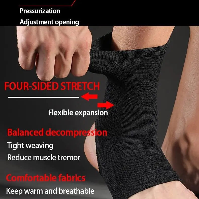 Nuevo soporte de tobillo elástico y transpirable de talla única 2026. Equipo de protección profesional para correr y ciclismo.