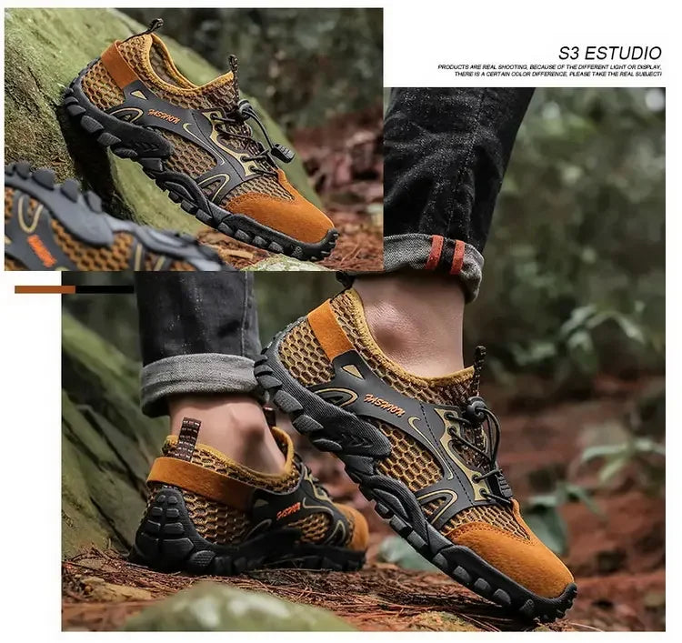 Zapatos resistentes al desgaste para Hombre, zapatillas de senderismo, Jogging, Trekking, rápido, al aire libre, Invierno, antideslizantes