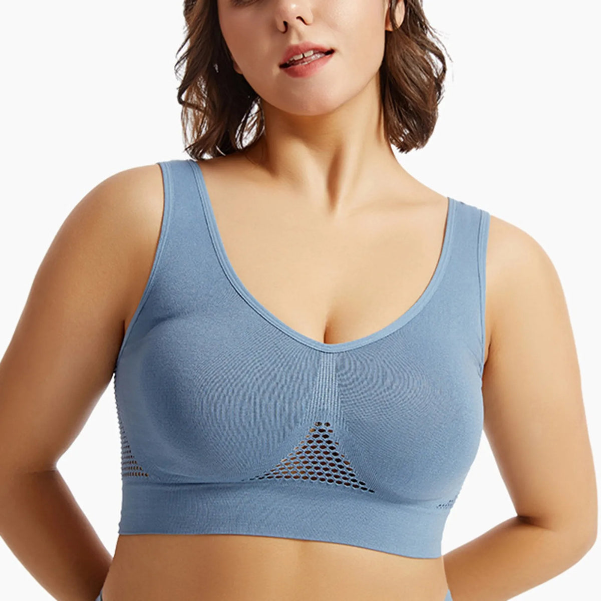 Parte de atrás bonita, Sujetador deportivo a prueba de golpes para correr, Fitness, colección superior antiflacidez, soporte suave, chaleco de Yoga de alta resistencia para mujer