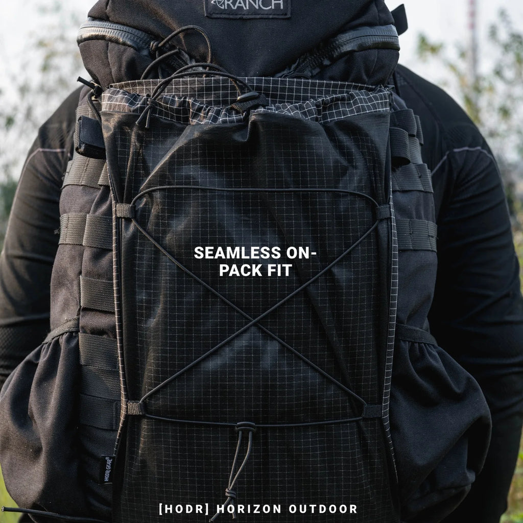 [HODRGEAR] Mochila Modular Kangaroo Pouch Expandible 6L Ultraligera 58g Gridstop para Senderismo y Trekking UL Gear Beaver Tail