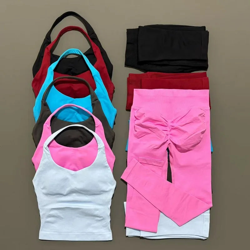 Conjunto Fitness 2 Piezas para Mujer – Top + Leggings