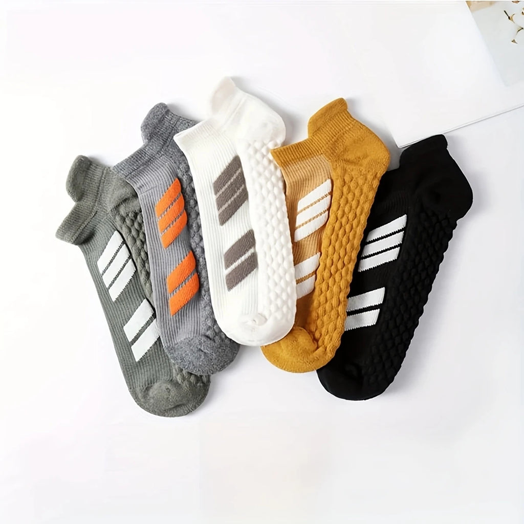 Calcetines Deportivos para Hombre y Mujer, Talla Grande, Diseño a Rayas, Primavera Verano, Calcetines Finos para Correr, Transpirables, Calcetines para Fitness y Senderismo