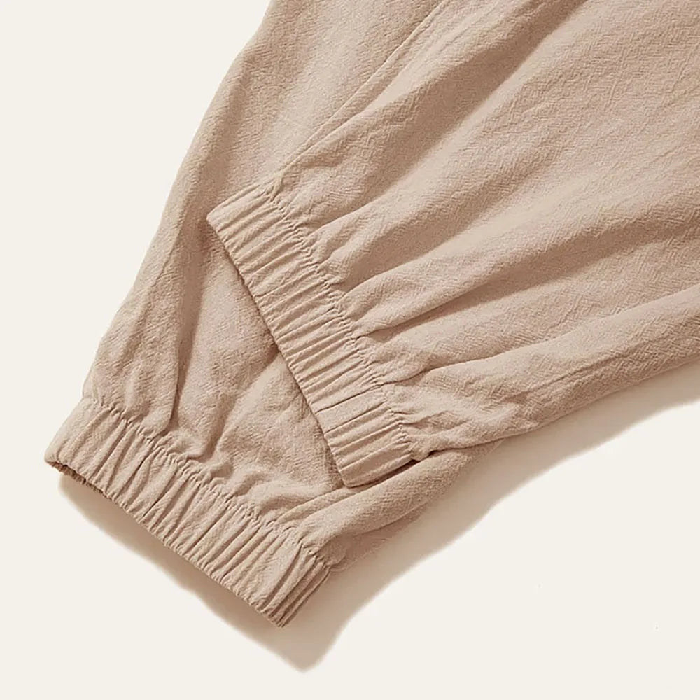 Pantalón Harem Lino – Holgado Transpirable Running