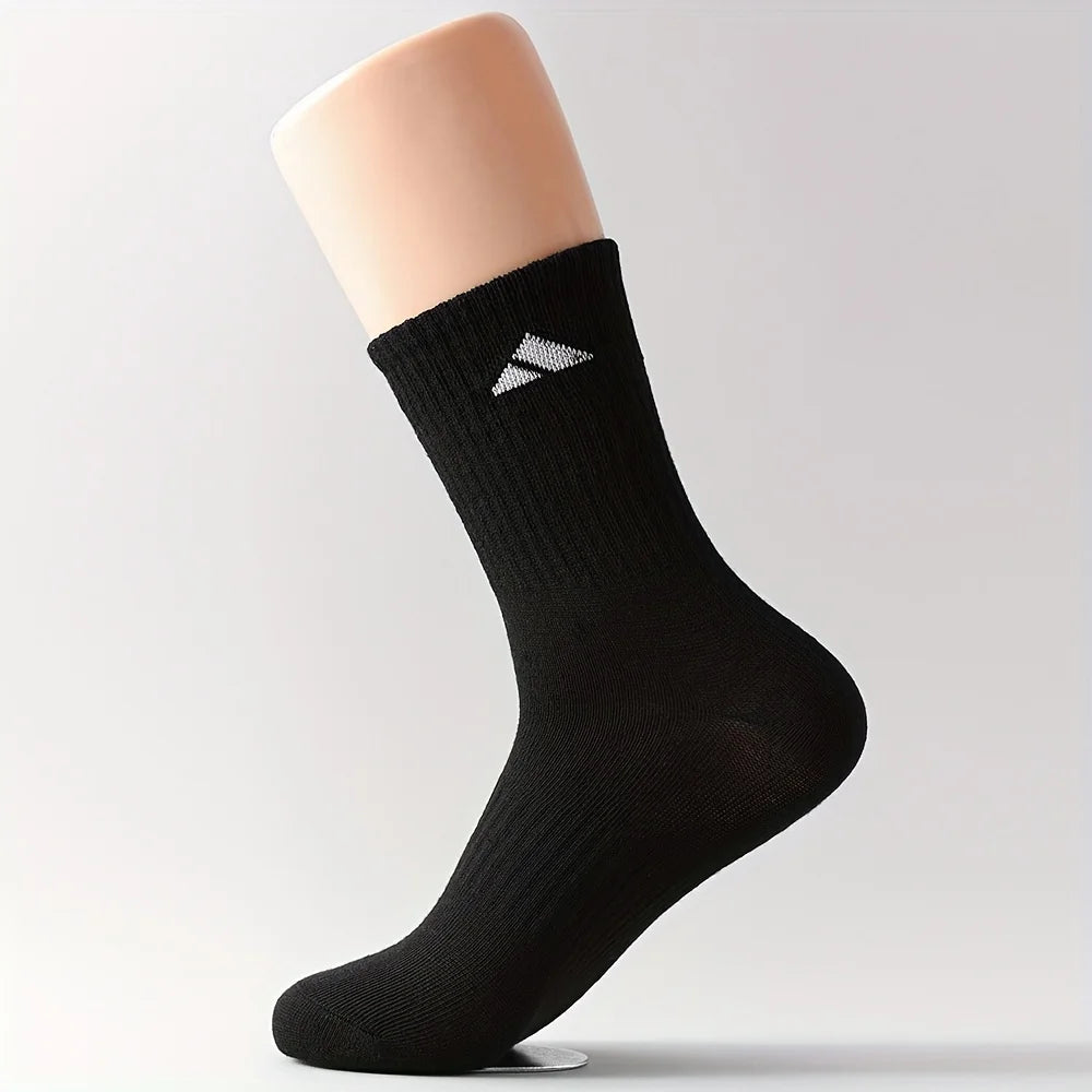 Calcetines deportivos para hombre 20 piezas/10 pares, calcetines deportivos transpirables blancos y negros, calcetines cómodos acolchados para correr, gimnasio y uso diario