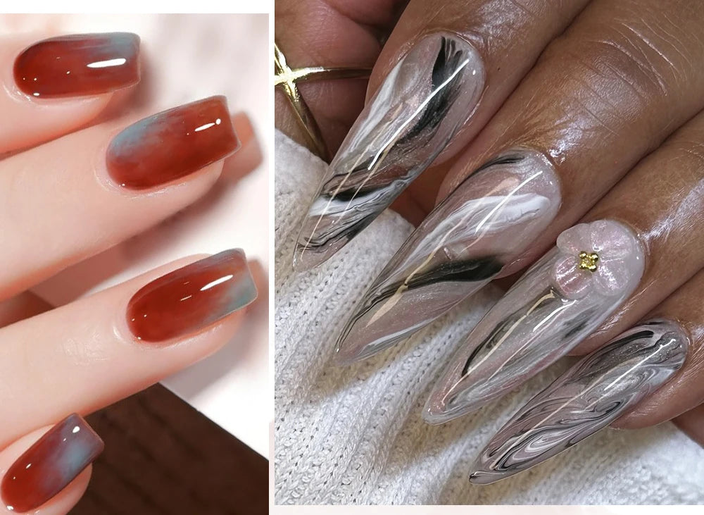 Gel para floración de uñas de 15 ml, gel funcional con efecto de extensión de flores, fácil de aplicar para diseño de uñas, salón en casa, manicura y pedicura