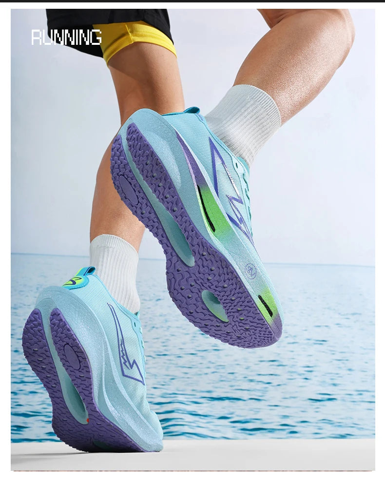 Zapatillas para Correr con Placa de Carbono, Especializadas para Maratón, Deportivas, Transpirables, Ligeras, Cómodas, Antideslizantes, para Hombre y Mujer