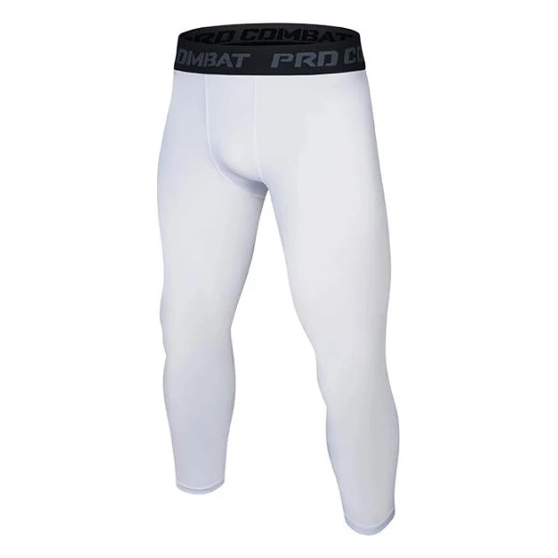 Leggings deportivos para hombre, pantalones cortos, secado rápido, elásticos, para fitness, correr, atletismo, entrenamiento de baloncesto, compresión