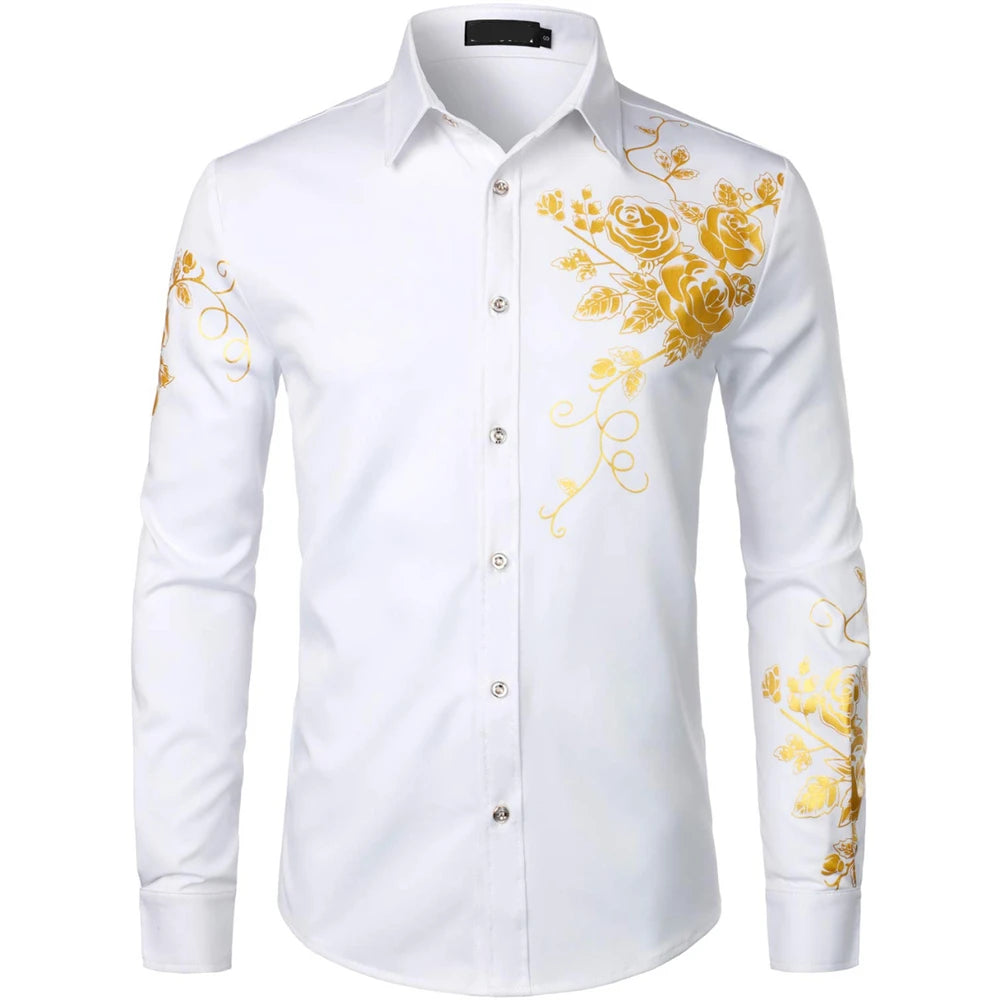 Camisas de manga larga para hombre, camisas informales, ropa elegante a la moda para hombre, ropa de moda para hombre, mangas largas estampadas de gran tamaño 2024