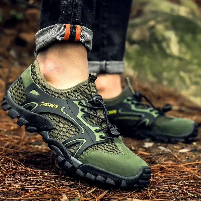 Zapatos resistentes al desgaste para Hombre, zapatillas de senderismo, Jogging, Trekking, rápido, al aire libre, Invierno, antideslizantes