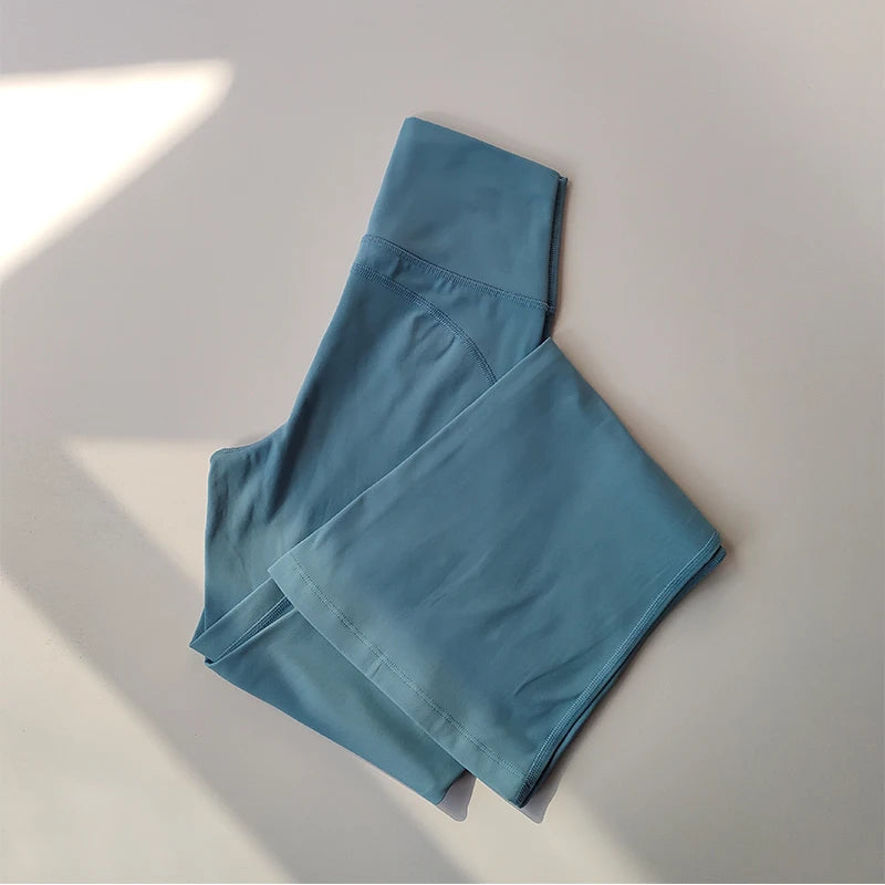Mallas de Yoga de gama alta, pantalones de Yoga ajustados, pantalones de pierna ancha de cintura alta, pantalones transpirables para gimnasio, mallas deportivas informales con campana para mujer