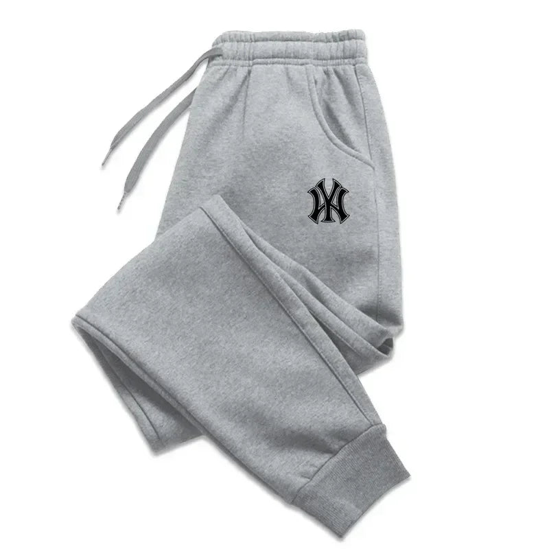 Pantalones de chándal para correr para hombre, ropa deportiva transpirable, informal, de algodón, para Otoño e Invierno