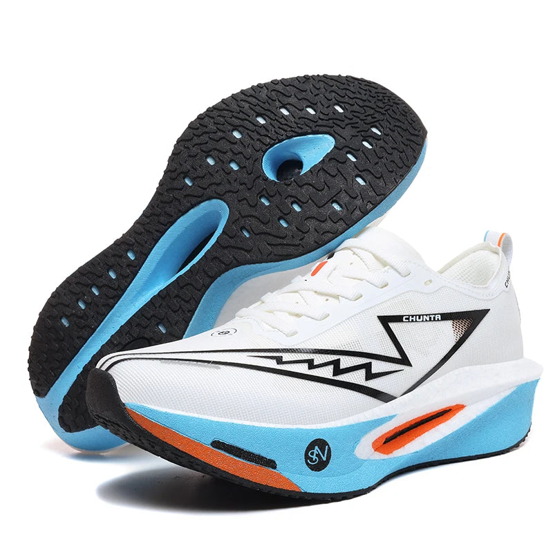 Zapatillas de Running Marathon para Hombre, con Placa de Carbono, Deportivas, Transpirables, Ligeras, Cómodas, Zapatillas Deportivas Chunta para Mujer