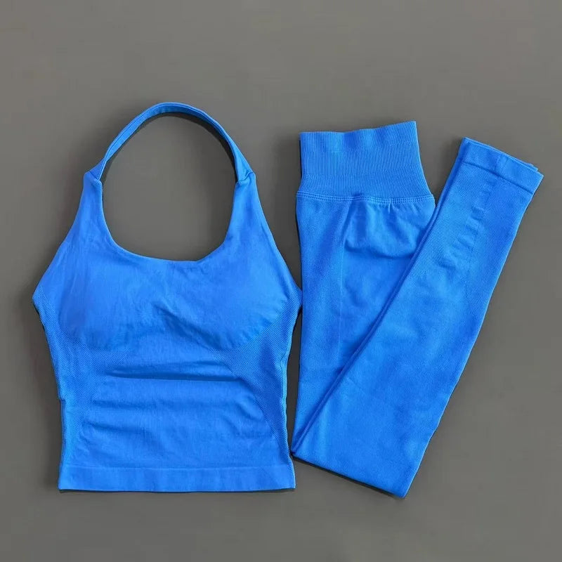 Conjunto Fitness 2 Piezas para Mujer – Top + Leggings
