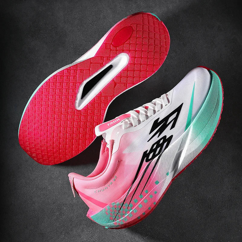 Zapatillas Running con Placa de Carbono – Ligeras y Transpirables